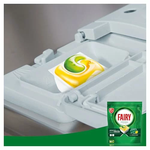 Fairy Original Todo En Uno cápsulas lavavajillas limón, pack 5 x (21+20)