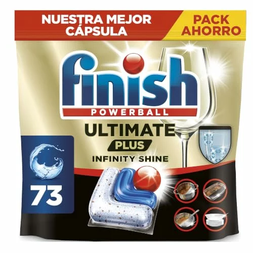 Finish Ultimate Plus Infinity Shine pastillas lavavajillas 73 unidades