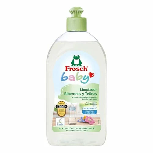 Frosch Baby detergente ecológico para biberones y chupetes, pack 2 x 500 ml