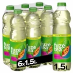 Fuze Tea té verde maracuyá bajo en calorías, pack 6 x 1,5 L