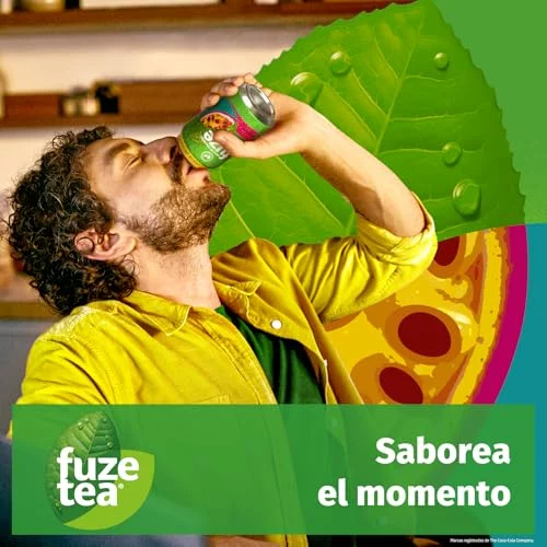 Fuze Tea té verde maracuyá bajo en calorías, pack 6 x 1,5 L