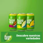 Fuze Tea té verde maracuyá bajo en calorías, pack 6 x 1,5 L