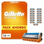 Gillette Fusion5 cuchillas de afeitar para hombre, pack de 16