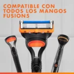 Gillette Fusion5 cuchillas de afeitar para hombre, pack de 16