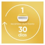 Gillette Venus Pro ComfortGlide maquinilla femenina con 6 recambios