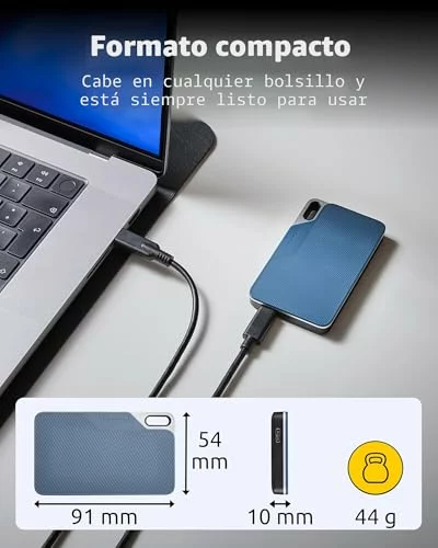 Intenso essd tx100 1tb USB-c 3.2 gen1 Blue