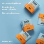 ISDIN Invisible Stick SPF 50 protector solar en stick de 10 g 3x1