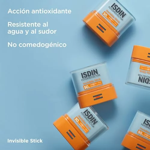 ISDIN Invisible Stick SPF 50 protector solar en stick de 10 g 3×1