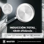 Juego de sartenes BRA Master de acero inoxidable, 20-24-28 cm