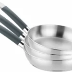 Juego de sartenes BRA Master de acero inoxidable, 20-24-28 cm