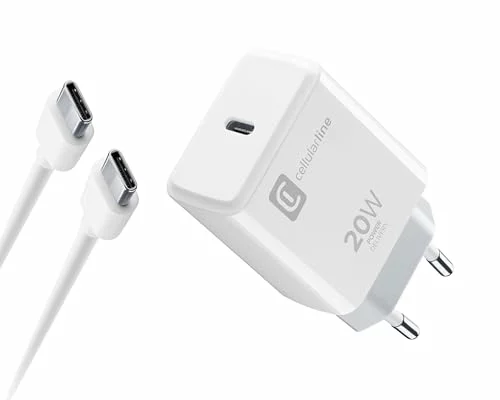 Kit cargador USB-C 20W Cellularline para iPhone 15