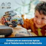 LEGO City Todoterreno 4x4 de Montaña con accesorios y minifigura