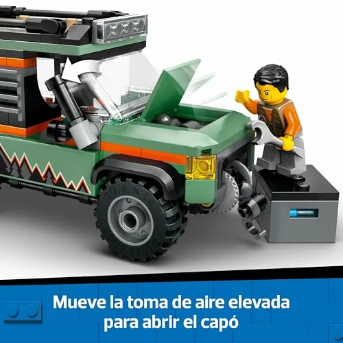 LEGO City Todoterreno 4×4 de Montaña con accesorios y minifigura
