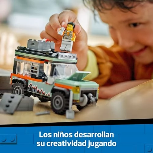 LEGO City Todoterreno 4×4 de Montaña con accesorios y minifigura