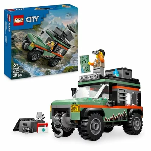 LEGO City Todoterreno 4×4 de Montaña con accesorios y minifigura