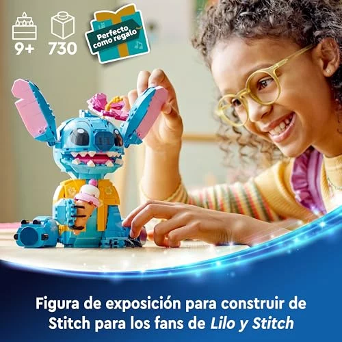 LEGO Disney Stitch con figura para exponer