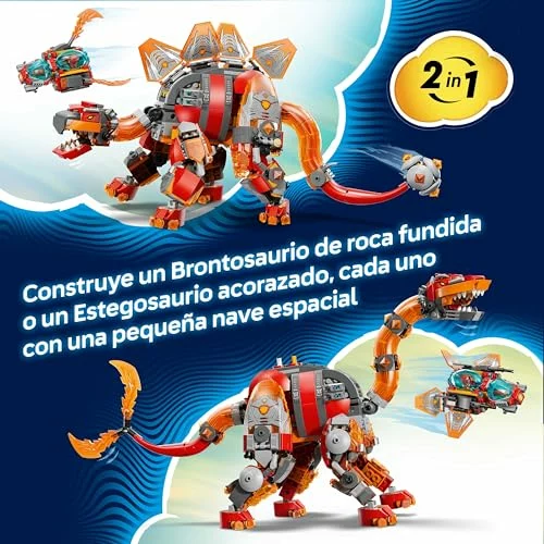 LEGO DREAMZzz Jet Dinosaurio transformable con 4 minifiguras