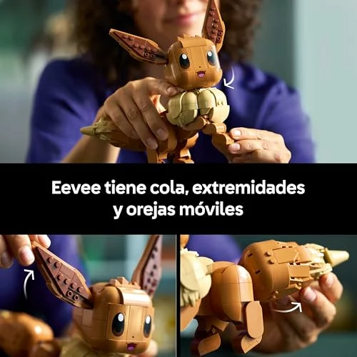 LEGO Pokémon Eevee para adultos, figura articulada de construcción