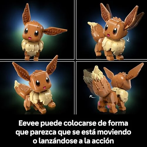 LEGO Pokémon Eevee para adultos, figura articulada de construcción