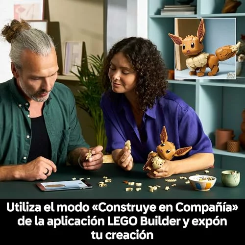 LEGO Pokémon Eevee para adultos, figura articulada de construcción