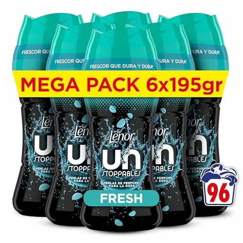 Lenor UNstoppables perlas de perfume para la ropa, pack 6 x 195 g