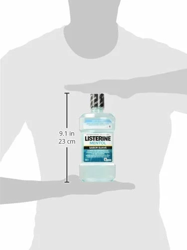 Listerine enjuague bucal mentol suave sin alcohol 2×500 ml 135H