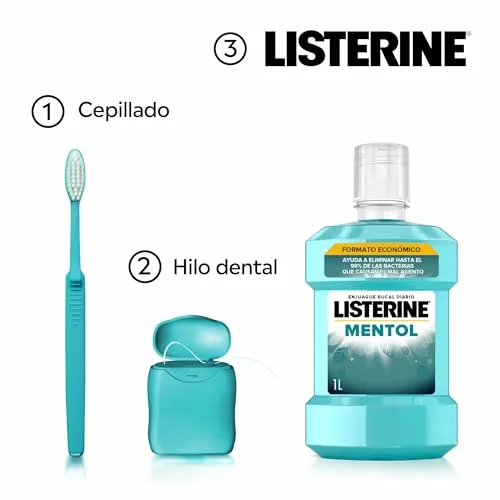 Listerine Mentol pack ahorro 2 x 1 L con flúor