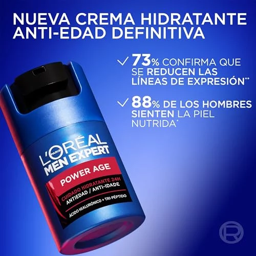 L’Oréal Men Expert Power crema hidratante antiarrugas para hombre 50ML (70% x2+) por 10,21 euros