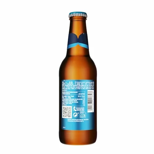 Mahou 0,0 Rubia cerveza sin alcohol pack 24 botellas de 25 cl