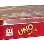 Mattel Games UNO Deluxe juego de cartas en caja metálica