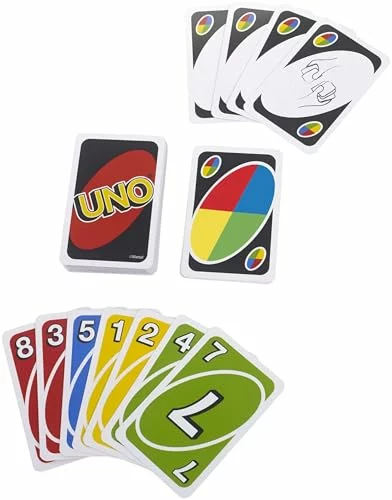 Mattel Games UNO Deluxe juego de cartas en caja metálica
