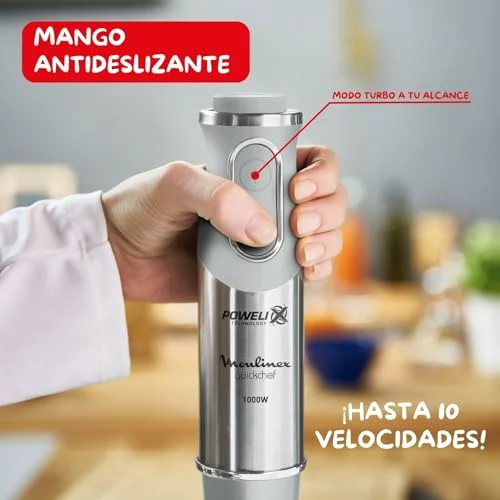 Moulinex QuickChef batidora de mano 1000 W con 3 accesorios