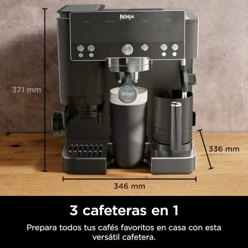 Ninja Luxe Premier cafetera 3 en 1 con molinillo y espumador ES601EUGM