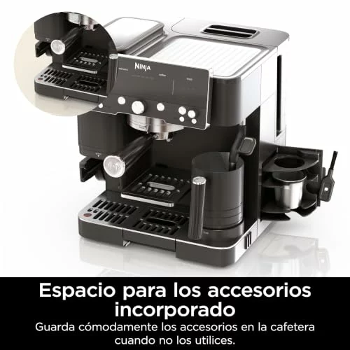 Ninja Luxe Premier cafetera 3 en 1 con molinillo y espumador ES601EUGM