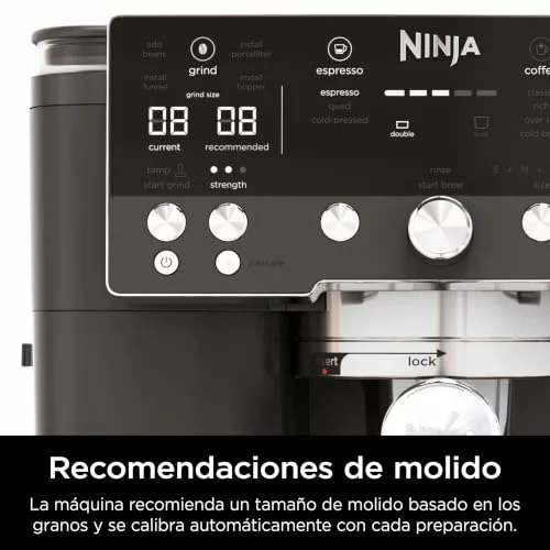 Ninja Luxe Premier cafetera 3 en 1 con molinillo y espumador ES601EUGM