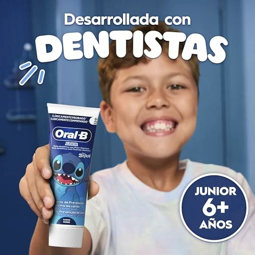 Oral-B Pro Junior Stitch pasta de dientes infantil pack 4×75 ml