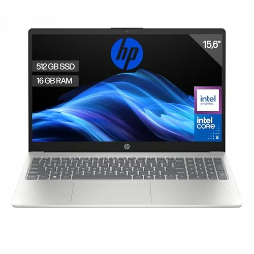 Ordenador portátil HP 15-fd0404ns 15,6″ FHD, Core 5, 16GB, 512GB 120U