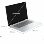 Ordenador portatil HP Omnibook X Flip convertible 16" OLED táctil 7-258V 32GB