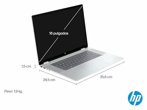 Ordenador portatil HP Omnibook X Flip convertible 16″ OLED táctil 7-258V 32GB