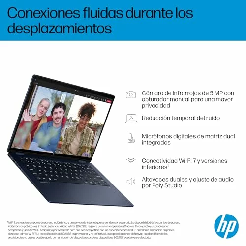 Ordenador portatil HP Omnibook X Flip convertible OLED 3K de 14 pulgadas 7-258V 32GB