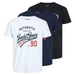 Pack 3 camisetas Jack & Jones Jjethan para hombre 3PK