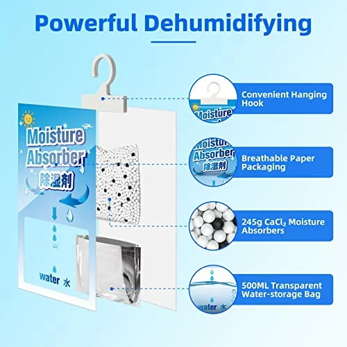 Pack de 10 deshumidificadores colgantes CONOPU para armarios 5KG