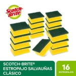 Pack de 16 estropajos Scotch-Brite Clásico de cocina