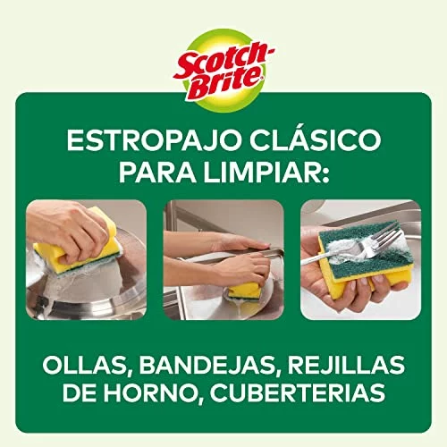 Pack de 16 estropajos Scotch-Brite Clásico de cocina