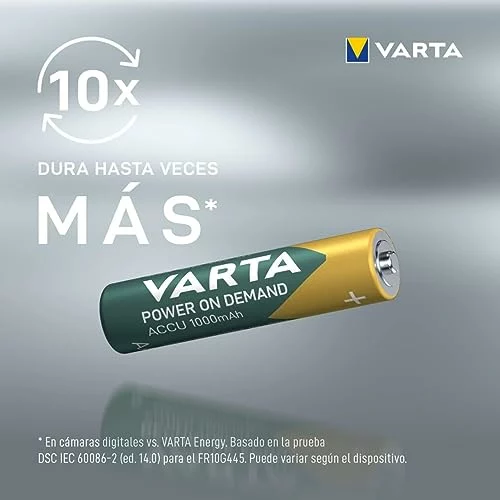 Pack de 24 pilas recargables Varta AAA 1000 mAh
