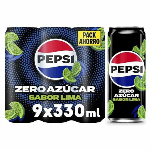 Pepsi Zero Lima, pack de 9 latas de 330 ml