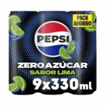 Pepsi Zero Lima, pack de 9 latas de 330 ml