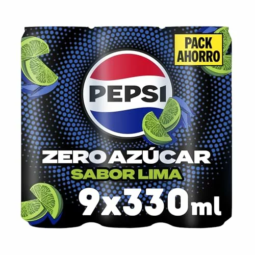 Pepsi Zero Lima, pack de 9 latas de 330 ml