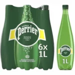 Perrier agua mineral con gas pack 6 botellas de 1 L
