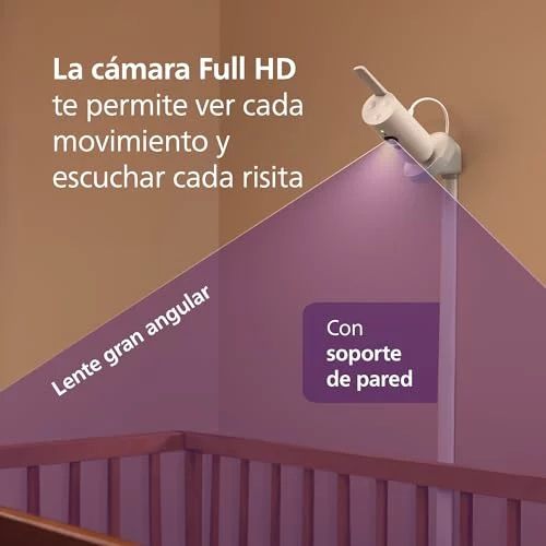 Philips Avent vigilabebés premium con cámara HD y app SCD974
